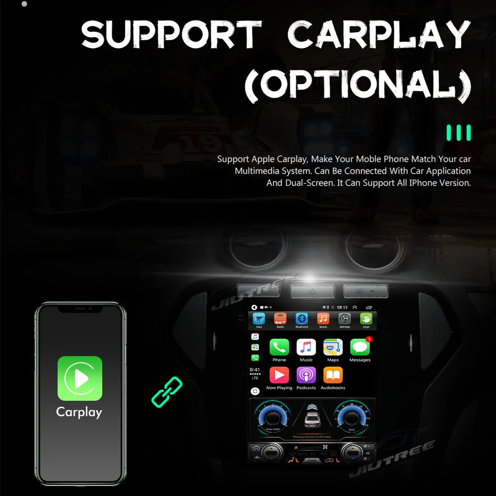 Автомобильный мультимедийный плеер в стиле Tesla с GPS и навигацией для Ford Mondeo Fusion mk4