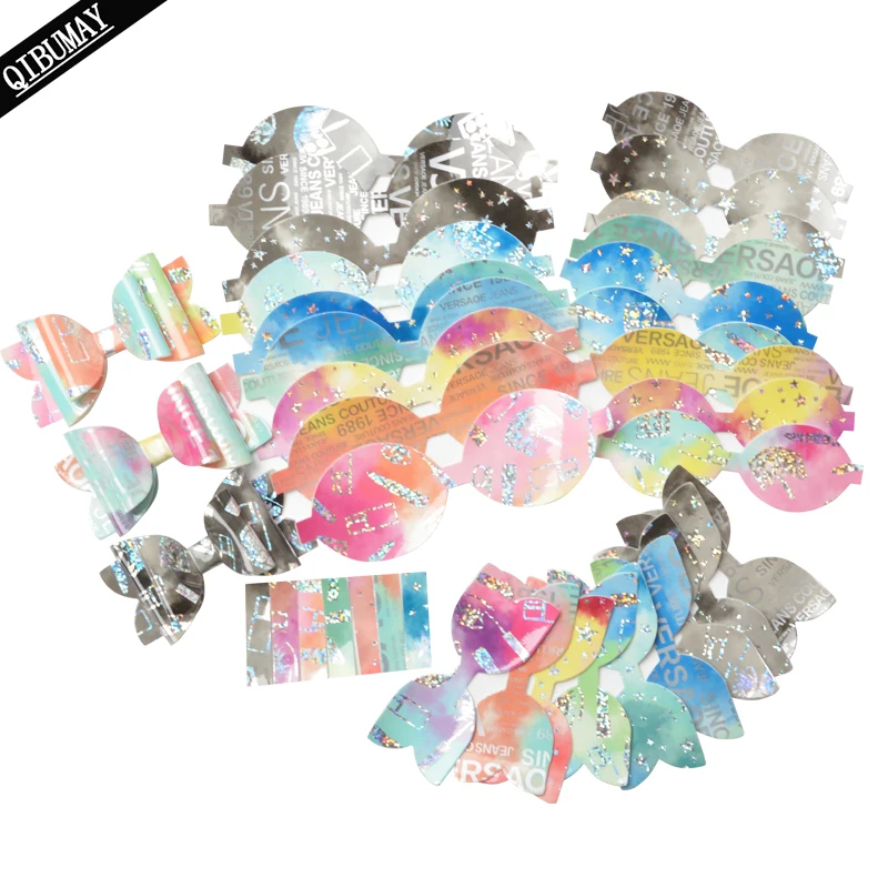 Аксессуары QIBU для волос «сделай сам», цветной материал из искусственной кожи для детского украшения волос, ручная работа, высечка банта, скрапбукинг «сделай сам»