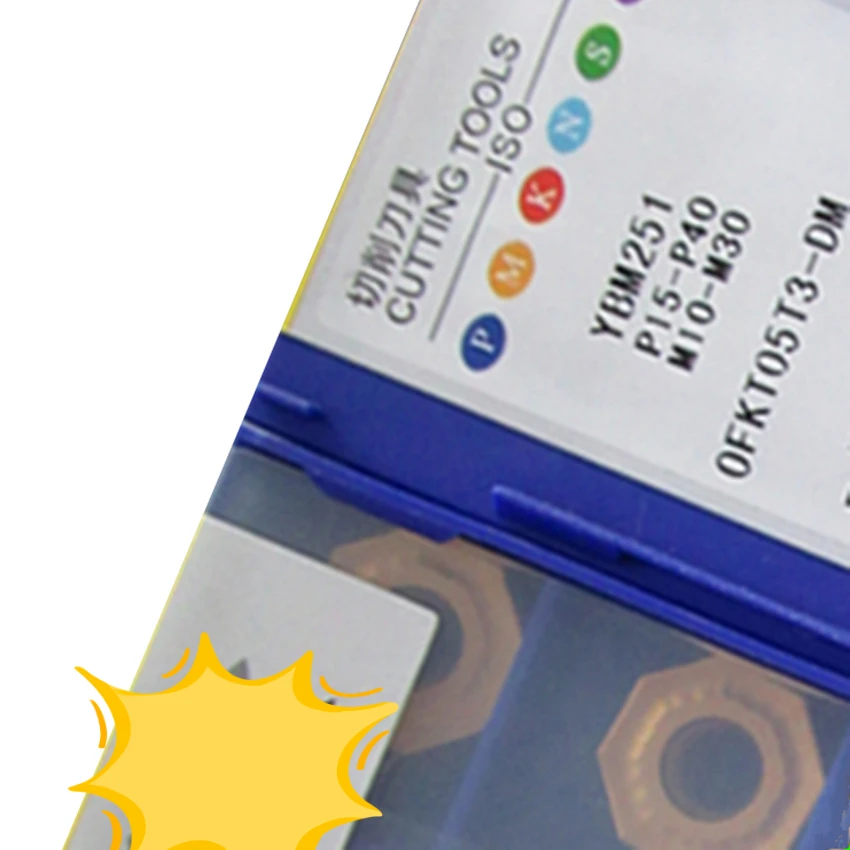ZC-CT YB9320/OFKT05T3-DM YBD152/OFKT05T3-DM YBM251/OFKT05T3-DM YBM253/OFKT05T3-DM YD101 карбидные вставки 10 шт./кор. |