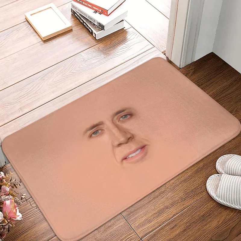 

Nicolas Cage - Face Doormat Rug Carpet Mat Footpad Polyester Anti-slip Water Oil Proof Front Room Corridor Kitchen Bedroom
