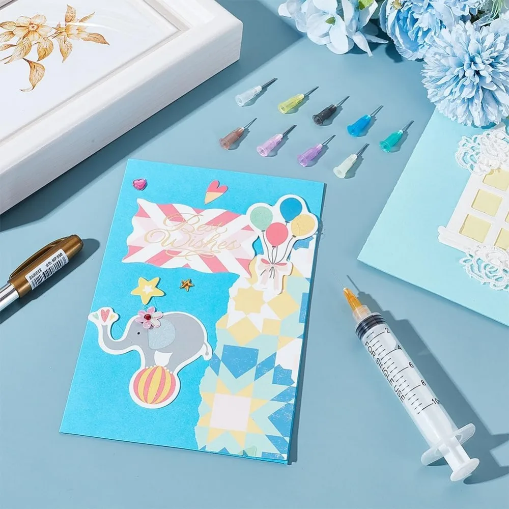 160 шт. иглы для заправки жидких чернил 0 5 дюйма 10 различных манометров