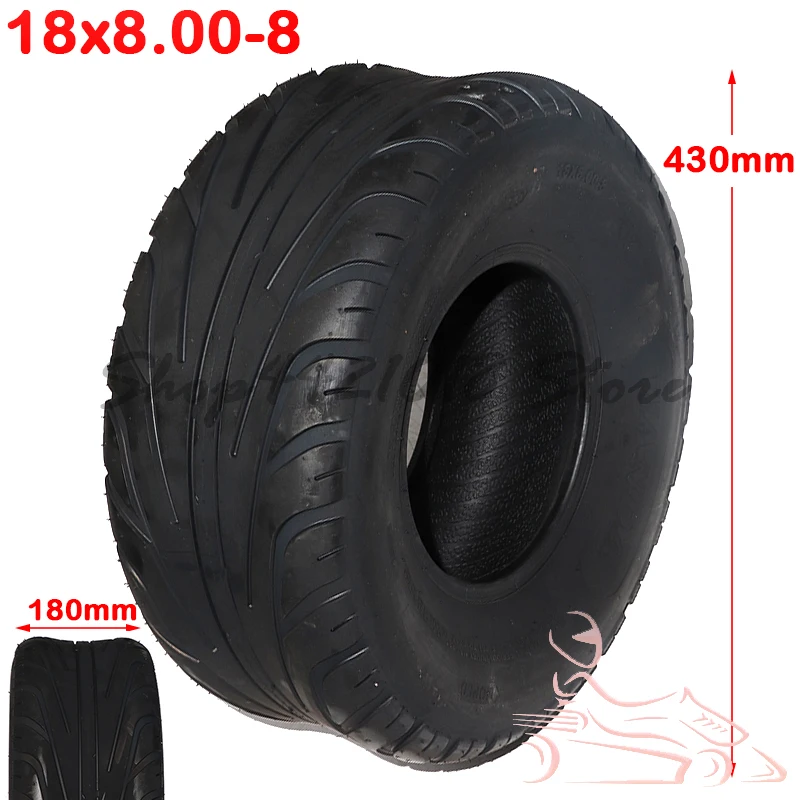 

Lightning shipping 8inch 4PR ATV Quad Go-kart Vacuum wheel Tires 205/60-8 Tires 18x8.00-8 tubeless Tyres For Harley Chinese Bike