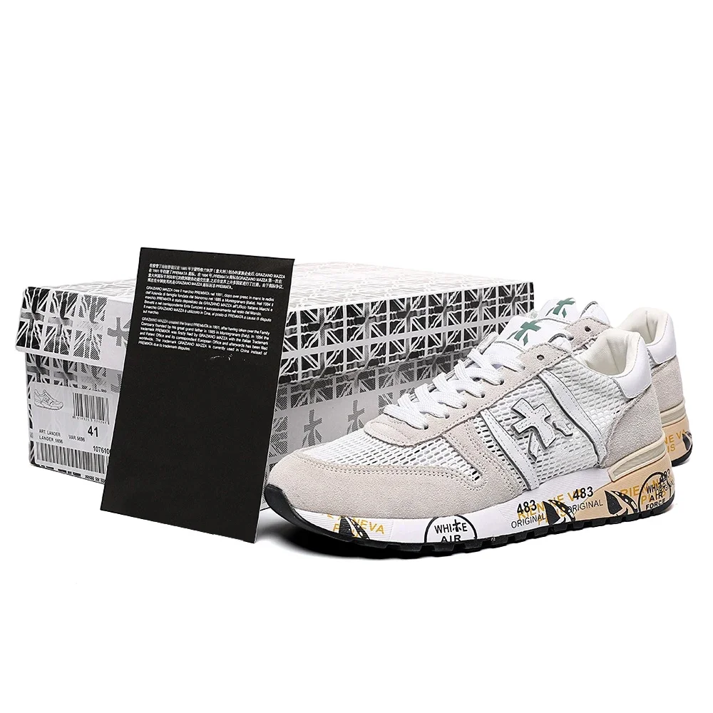 PREMIATA модные дышащие легкие кроссовки в стиле ретро с сеткой модная универсальная