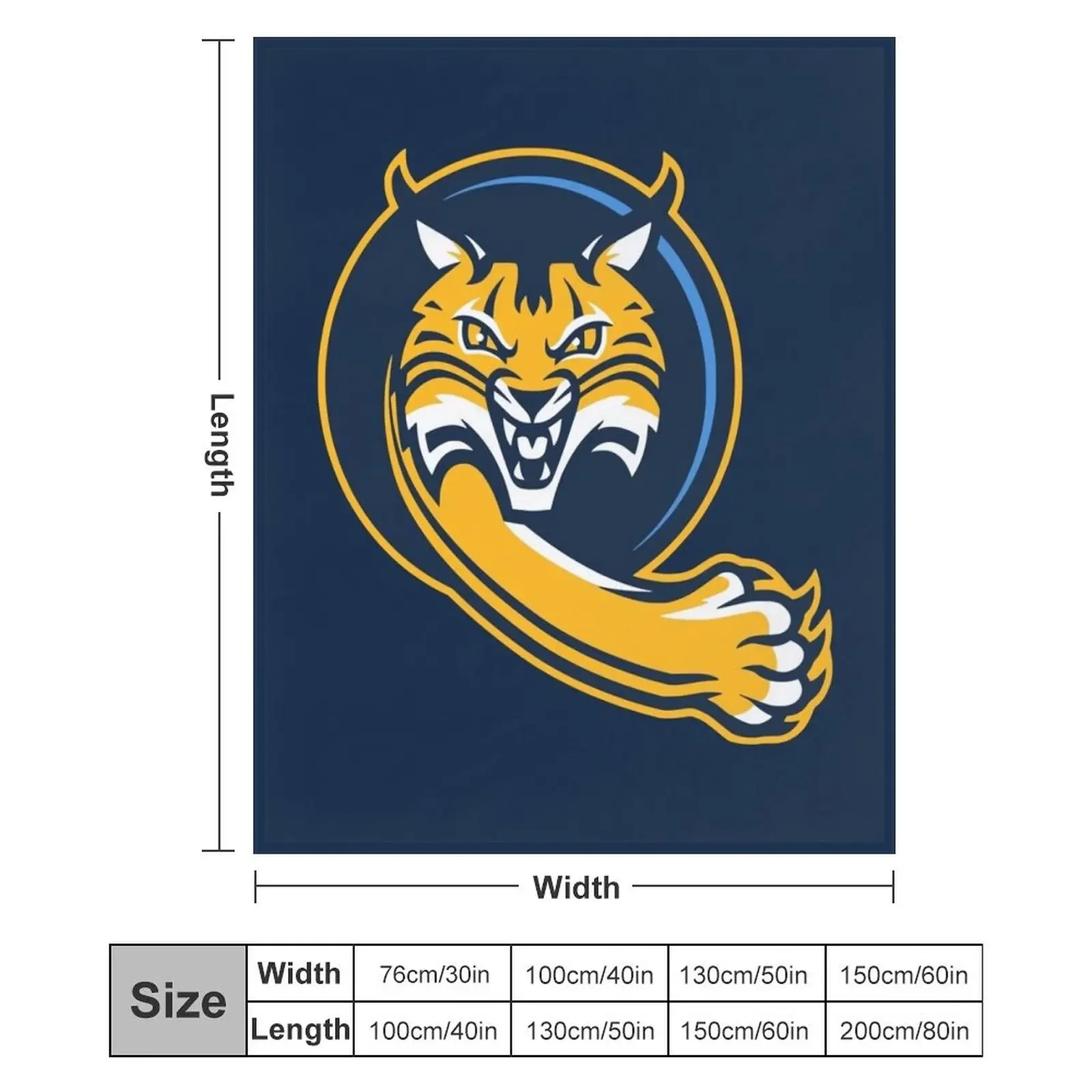 Одеяло Bobcats Quinnipiac-icon мягкие плюшевые плед-покрывала одеяла