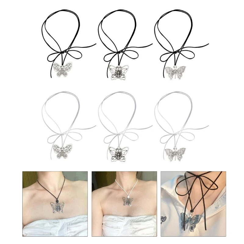 

Butterfly Pendant Necklace Choker Simple Neck Chain Fashion Collar Necklace DropShip