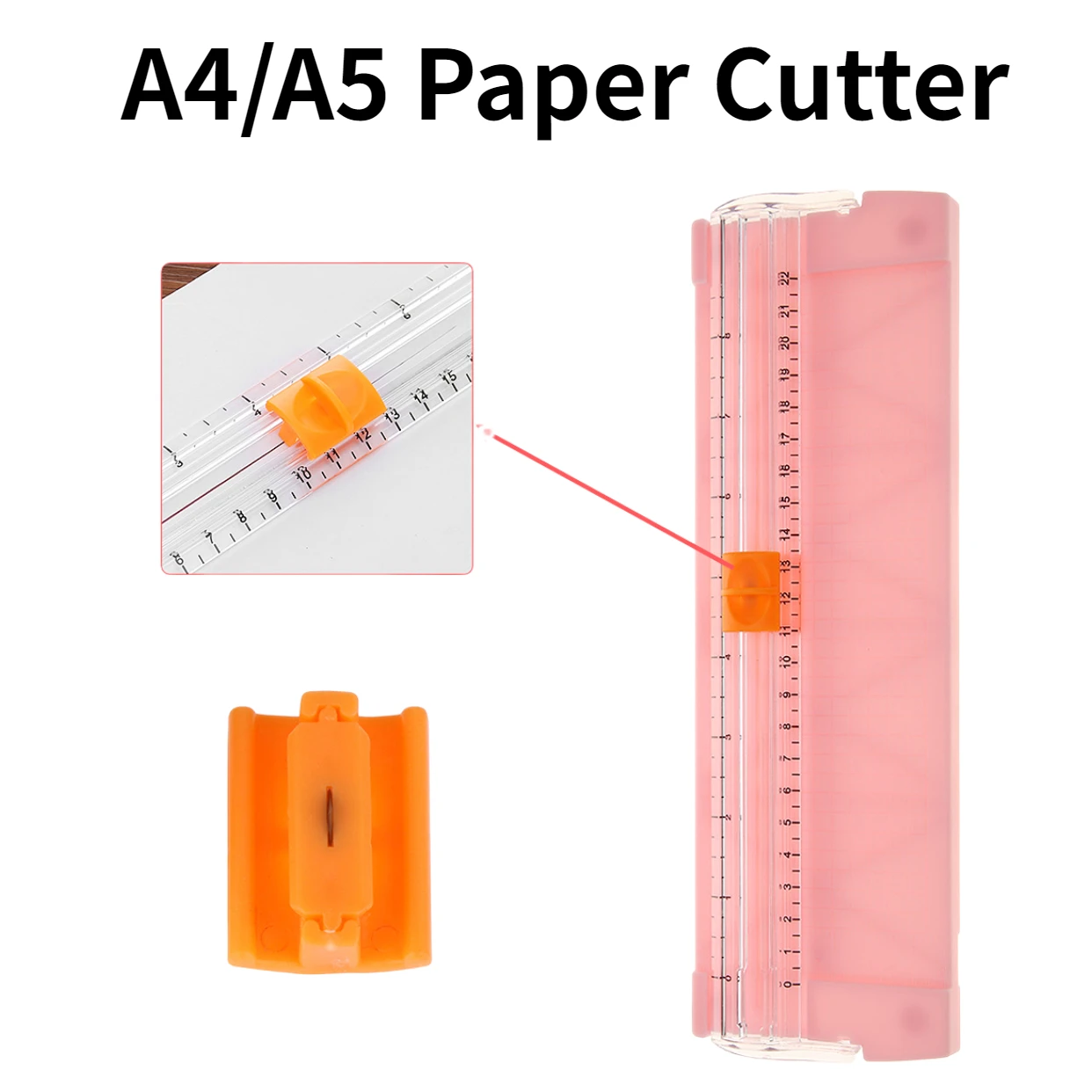 Portable A4/A5 Paper Cutter Spare Knife Paper Slicer Metal Blade Convenient for Cutter Paper Card Art Trimmer Photo Cutter