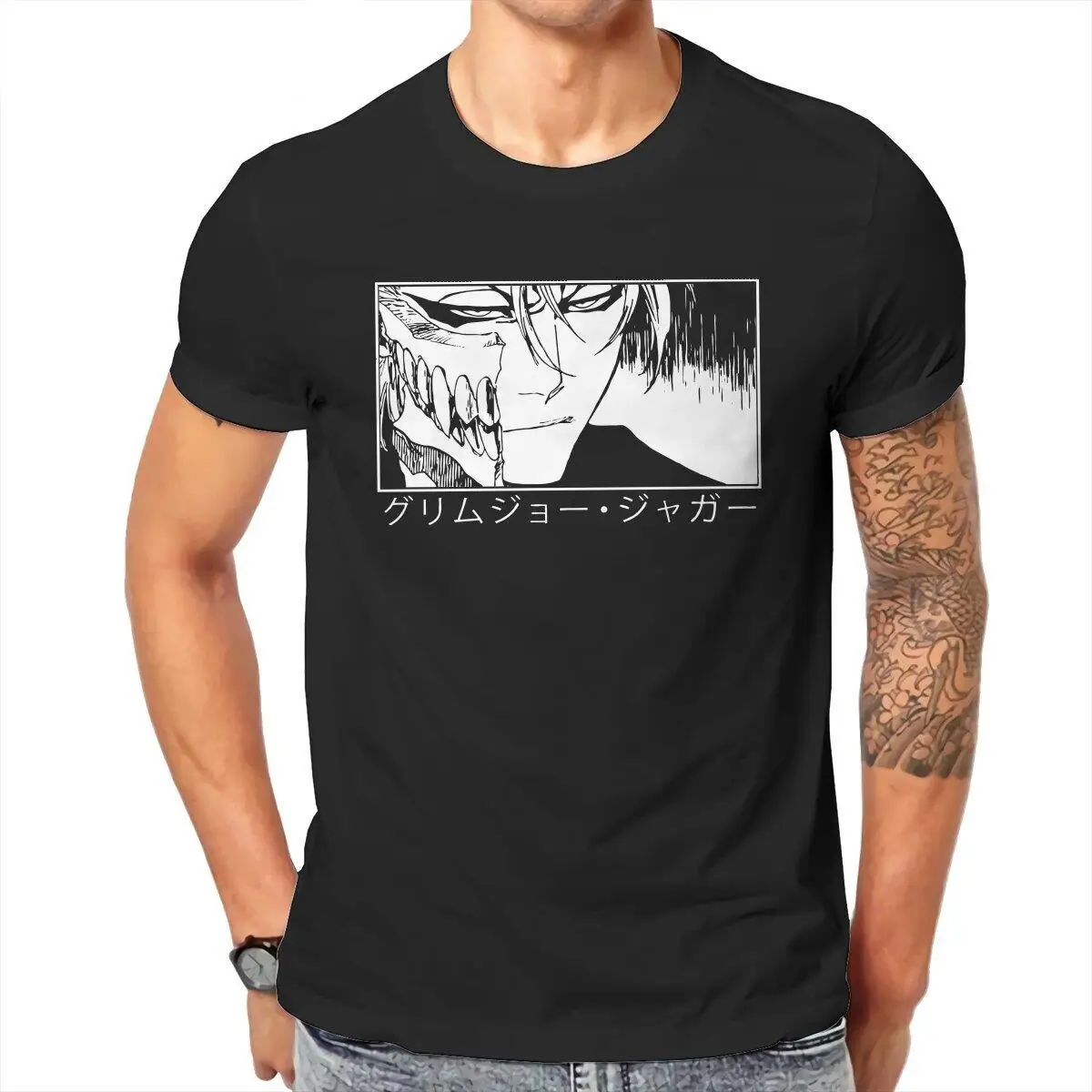 Bleach Anime Shinigami  T-Shirt Men Japanese Kurosaki Ichigo Fun Cotton Tee Shirt O Neck Short Sleeve T Shirt Summer Tops