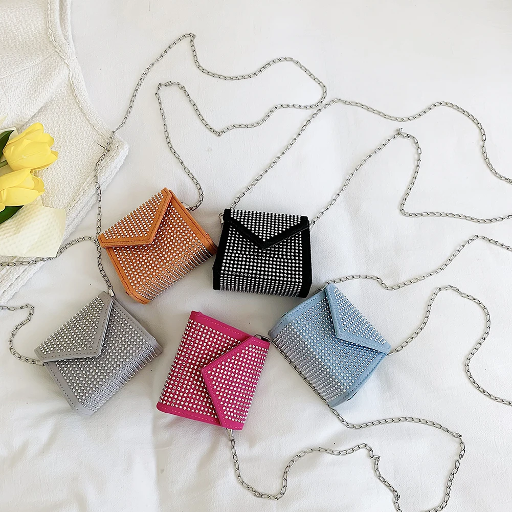 

Fashion Women Shoulder Bag Creative Rhinestone Design Messenger Bag Universal Bags Friends Birthday Festival Gifts