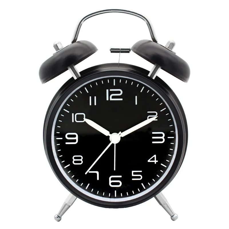 4-дюймовый Двойной Будильник Для Мобильного Телефона С Металлическим Каркасом