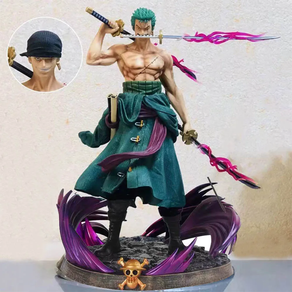 

Самурайские игрушки Sanji One Piece Roronoa Зоро, Луффи Аниме фигурка с тремя ножами Манга Аниме статуя ПВХ экшн-фигурка Коллекционная модель