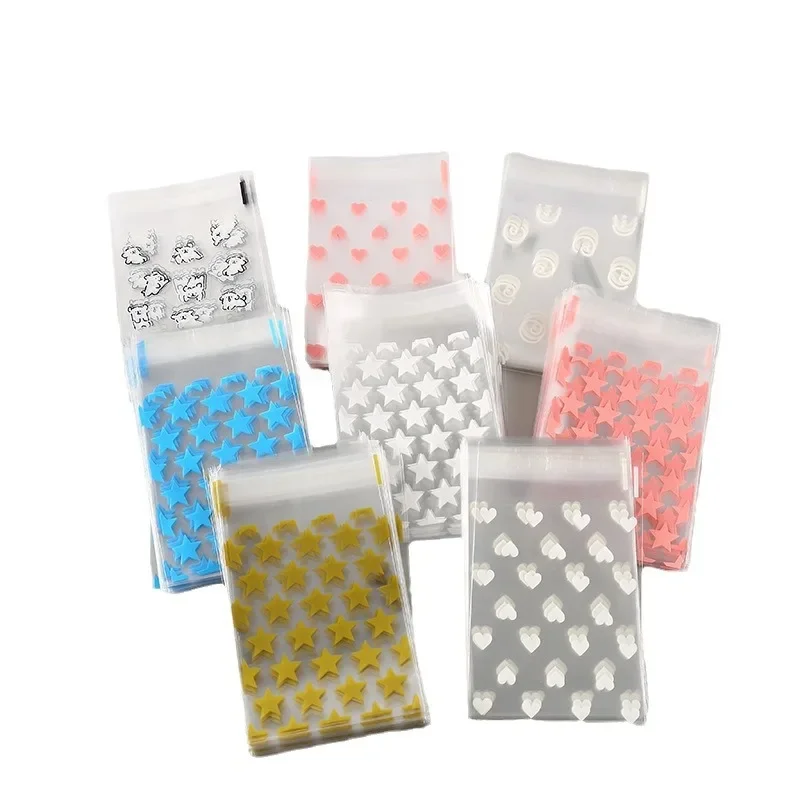 50 шт. прозрачная сумка для хранения конфет и десертов со звездами милый маленький