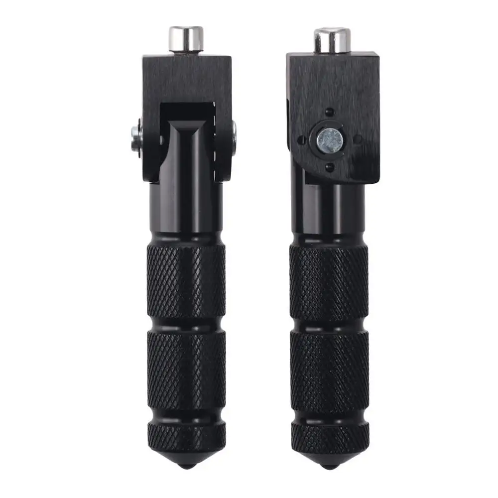 1 пара 124x23 5 мм (x дюйма) колышки для мотоцикла черные m8x1.25 Резьбовая педаль