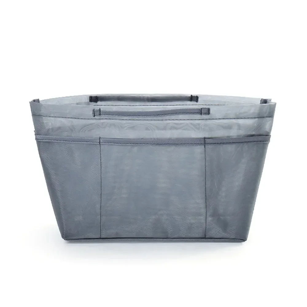 

Новая внутренняя сумка из нейлоновой сетки, вместительная сумка-тоут с несколькими карманами, сумка-органайзер с защитой от опрокидывания, расширяющая пространство, дорожная сумка-органайзер