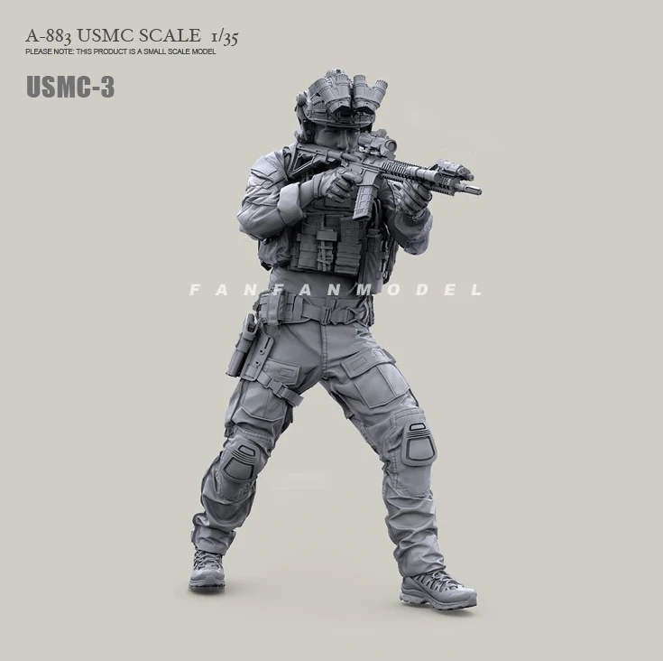 

1/35 USMC-3 Resin Figure Modern Soldier A-883