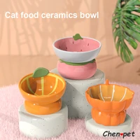 cute fruit shape cat bowl high quality ceramics cat bowl pet supplies cat food and water feeder cat accessories pet