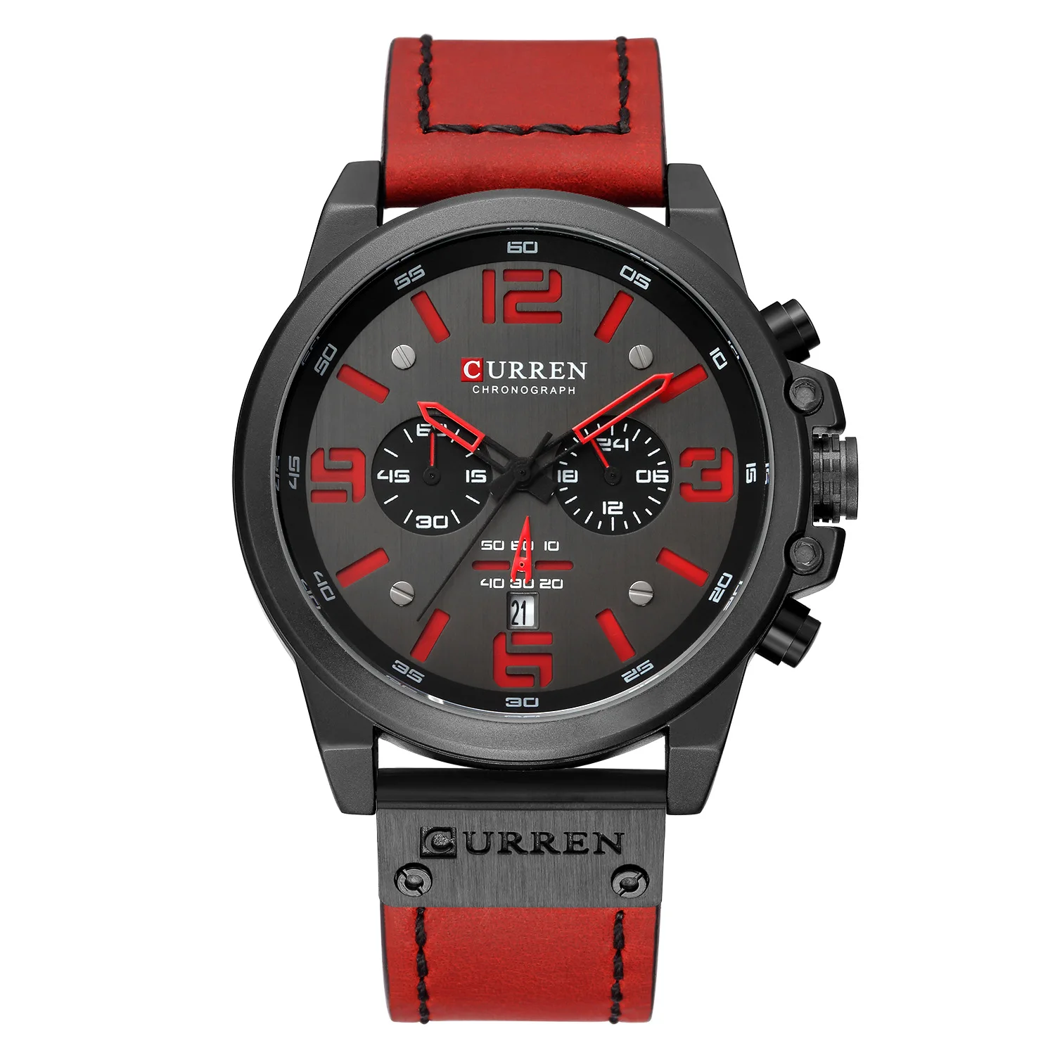 

Curren/Carryon 8314 Men's Watch Sport Six Pin Quartz Calendar Men's Watch Waterproof Belt Watch