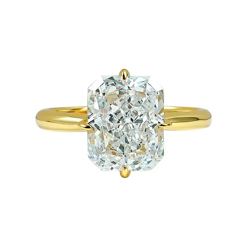 XUYUANFEN Простое и атмосферное прямоугольное серебряное кольцо Redion 925 набор с