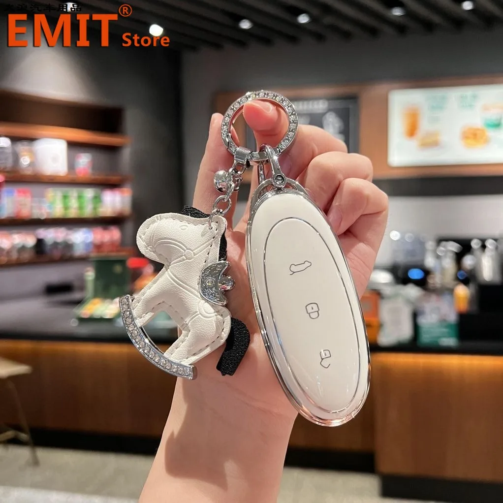 

Чехол для автомобильного ключа для Dongfeng NAMMI 01 2024 2025, новый автомобильный Стайлинг, удаленное украшение, держатель для ключей, аксессуары