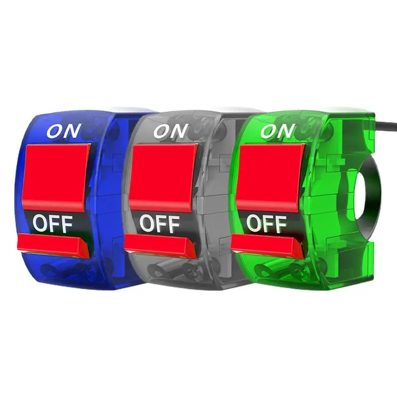 

Motorcycle Light Switch Vehicle Modified Handlebar Switch Button Handlebar Headlights Overtaking Light Color Transparent Switch