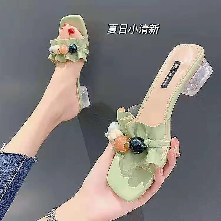 

Туфли женские высокие, сандалии с открытым носком, на каблуке, лето 2022