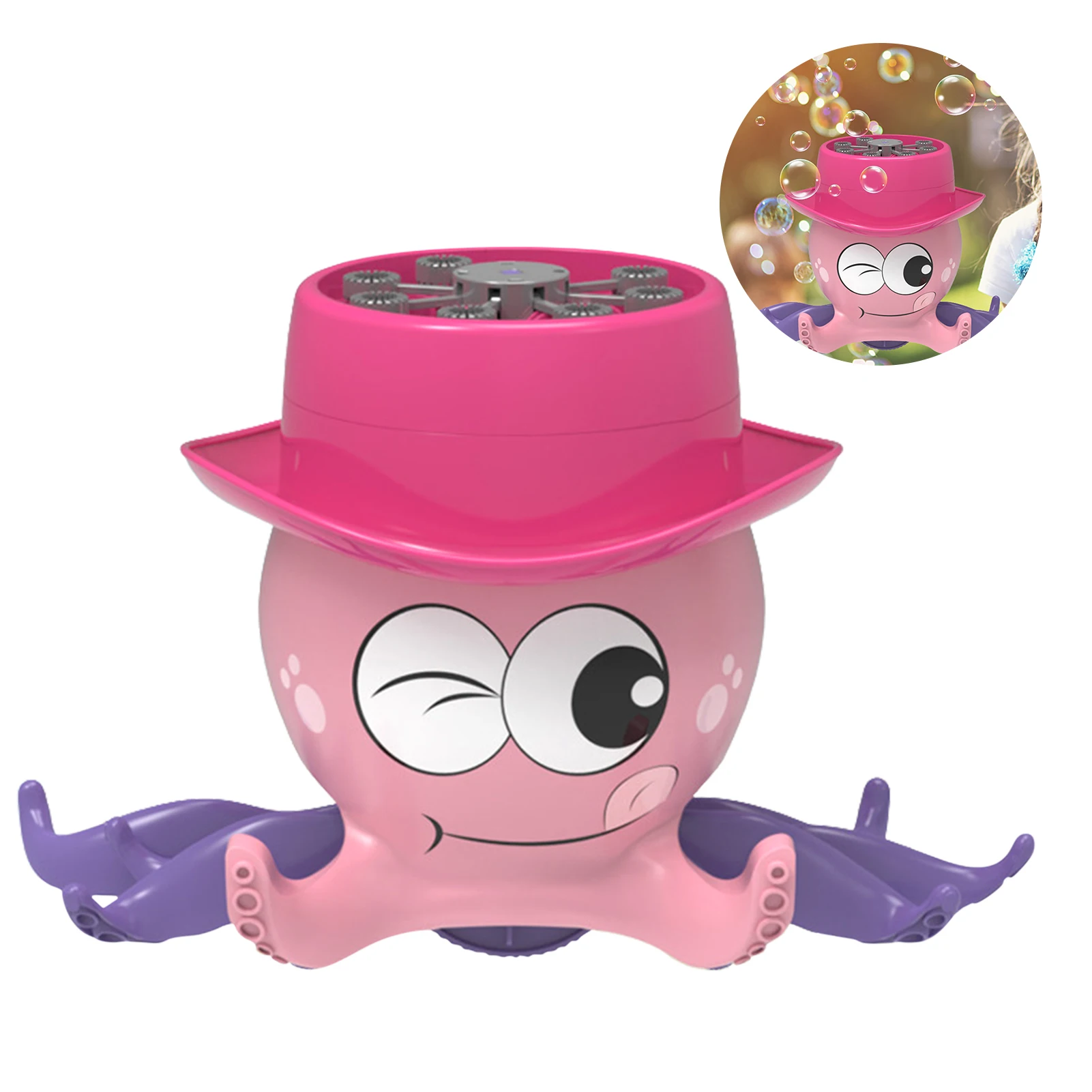 

Unique Bubble Machines Octopus Bubble Maker Blower Machine for Kids Outdoor Toys Easter Birthday Gifts