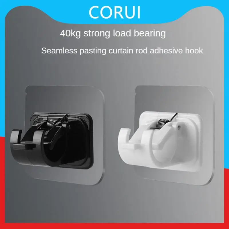 

No Fear Of Water Shower Bathroom Hooks Do Not Fall Hook Shower Curtain Rod Simple Hook Hang At Will Couple Bathroom Storage Hook