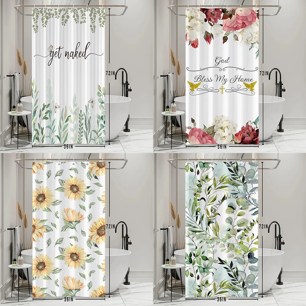 

Занавеска для душа из полиэстера, 90x180 см