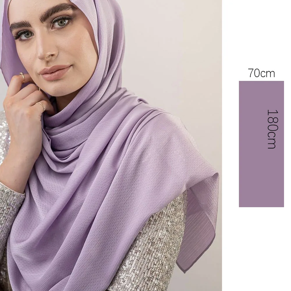 

MUSLIM WOMEN NEW SATIN SILK STAR TEXTURED HIJABS SCARF WOMEN LONG SOLIDER COLOR PLAIN CHIFFON HIJABS SCARVES 40 COLOR