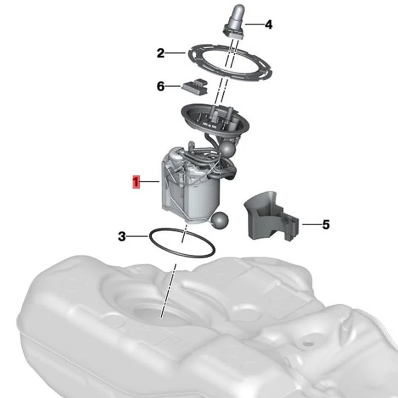 16117476103 Электрический топливный насос в сборе для 5 6 8 серии G30 G32 G38 G14 G15 525Li 528Li 2016-2020
