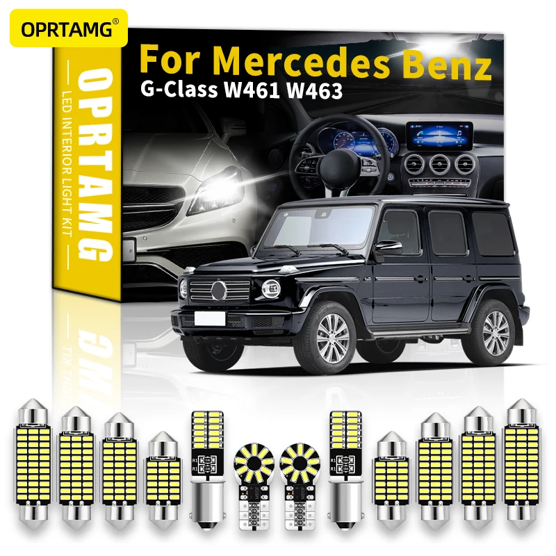 

OPRTAMG For Benz G-Class W461 W463 1994 1995-2022 Canbus Vehicle LED Interior Dome Trunk Light Bulbs Error Free Car Lighting
