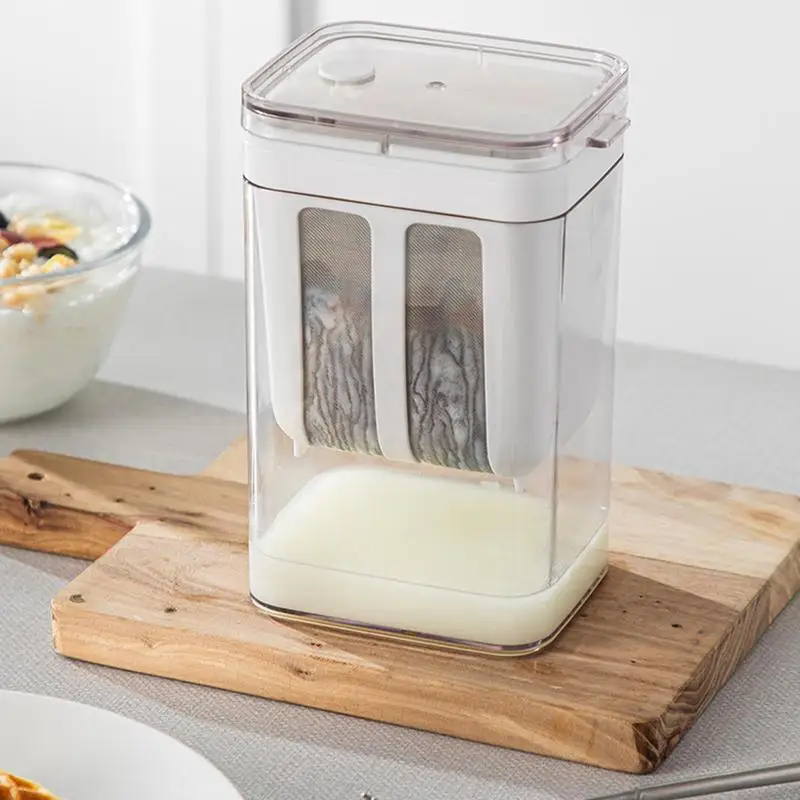 

Кухонное ситечко GreekYogurt, 1100 мл, моющиеся кухонные аксессуары, Кухонное ситечко с крышками, ситечко для йогурта