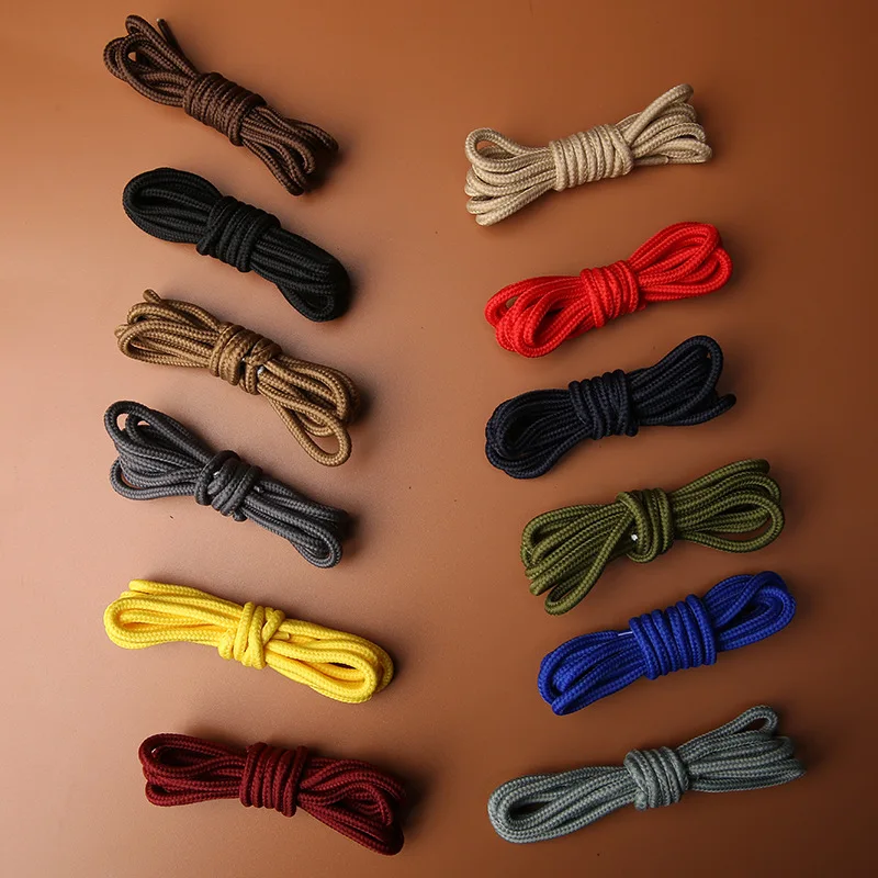 1 Pair Of Cotton Classic Round Martin Boots Shoelace Nylon Material Shoelace Diameter About 0.4cm Length 60/80/100/120/140/180cm