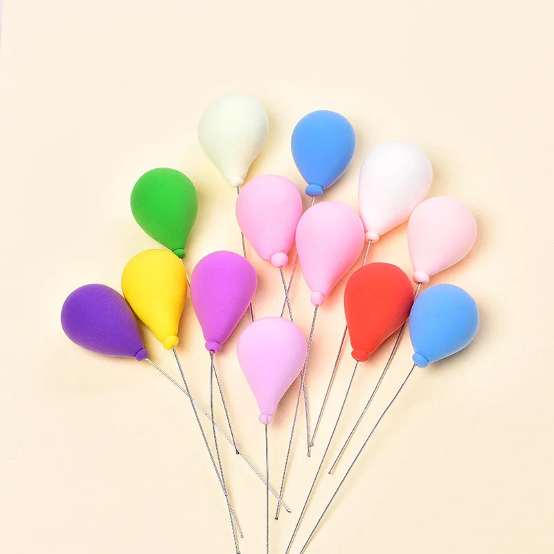 

15Pcs Colorful Love Balloon Cloud Figurine Christmas DIY Home Decor Miniature Fairy Garden Cake Decoration Accessories