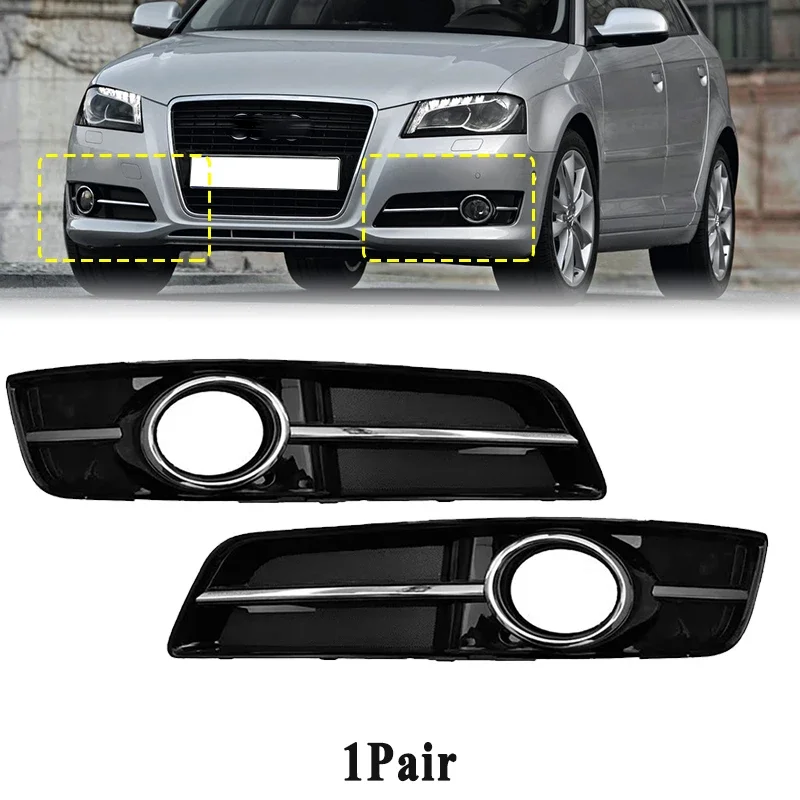 

Для Audi A3 8P 2010-2013 передний бампер противотуманная фара крышка решетка рамка хромированное кольцо левый правый 8P 0807681 J 8P 0807682 J