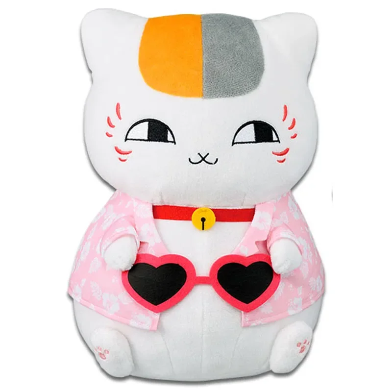 

Новая книга друзей Нацумэ розовая Мадара Nyanko Sensei кошка с солнцезащитными очками Гавайская путешествия плюшевая игрушка кукла подарки для детей 25 см