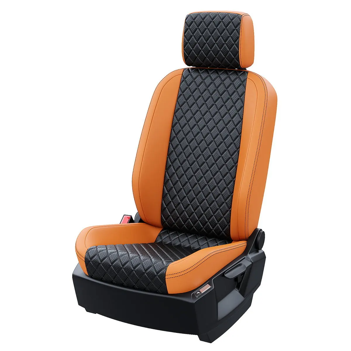 Чехлы на Тойота Ланд Крузер 105 1998-2007 Экокожа с ромбом