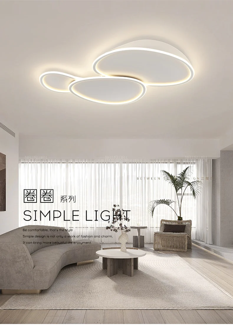 

Простая современная лампа для гостиной, минималистическая атмосфера, основная лампа для зала, креативная личность, для спальни, кабинета, у...