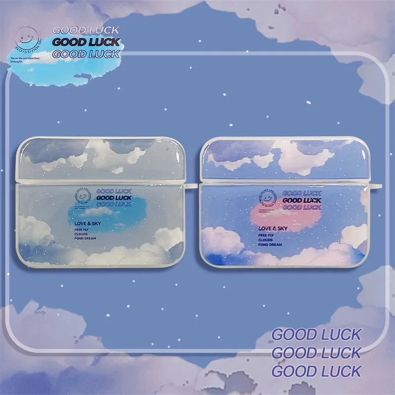 

Good Luck Colorful Cloud 2021 AirPods 3 Case Apple AirPods 2 Case Cover AirPods Pro Case IPhone Earphone Accessories AirPod Case