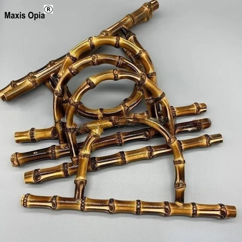 23X13 см настоящая бамбуковая Ручка для сумки, шитье, рамка для кошелька, оптовая продажа, аксессуары «сделай сам», высокое качество, детали для вешалки, ручки