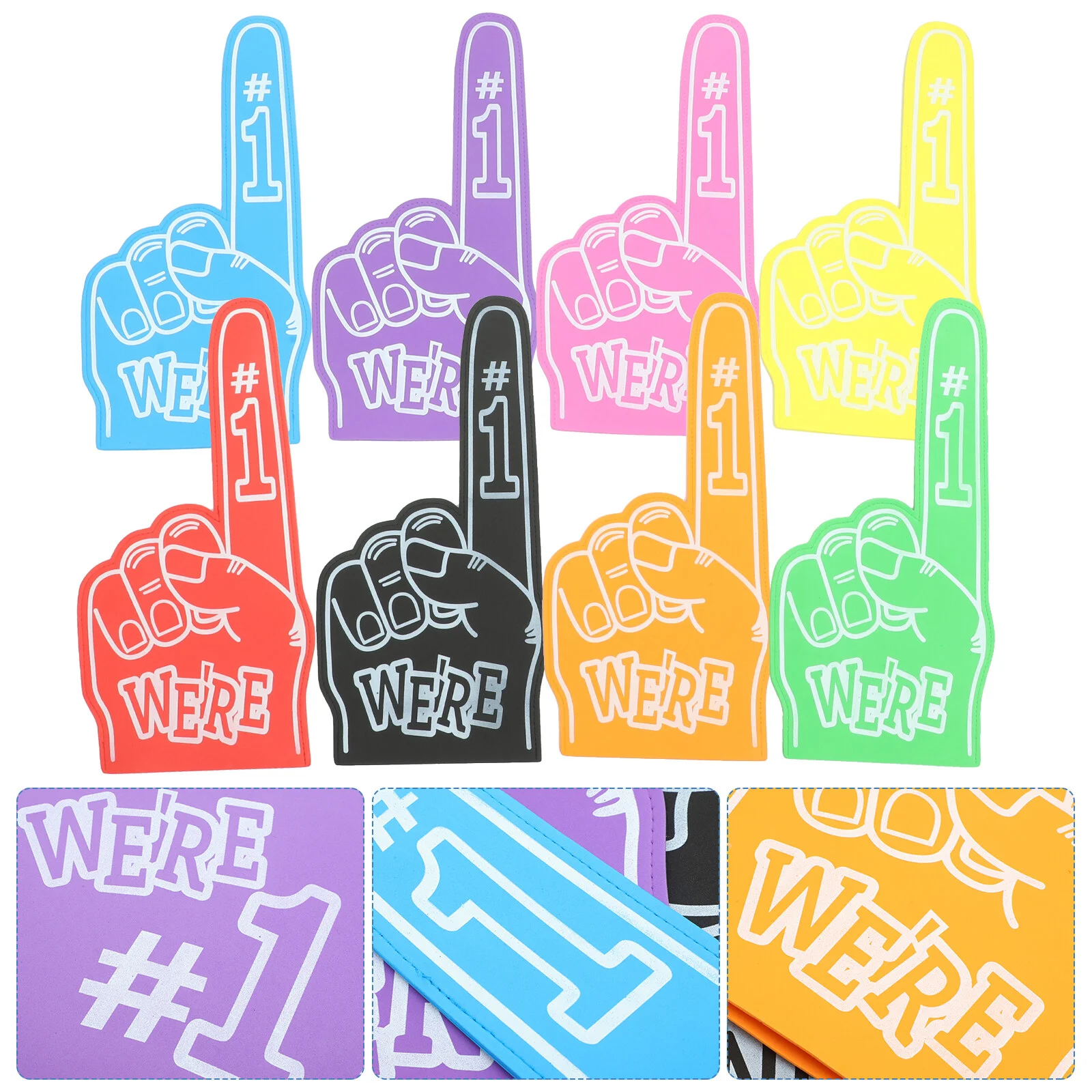 

Shout Sports Fan Finger Giant Foam Hands вечерние Prop Pointer Cheerleader
