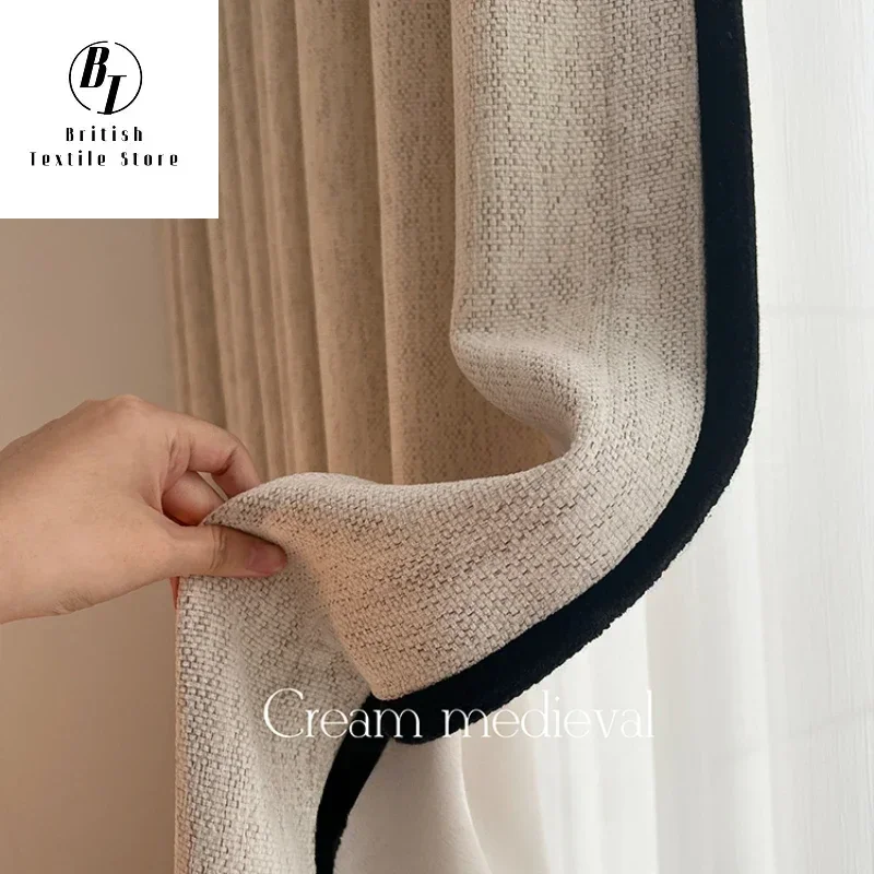 Модные зеленые синельные шторы в стиле ретро для гостиной спальни столовой