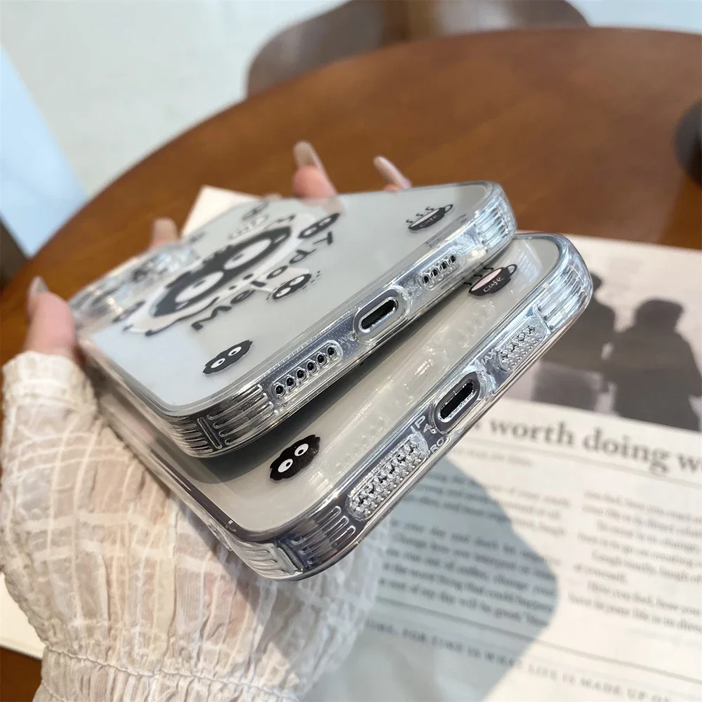 Магнитный чехол для телефона с рисунком Susuwatari Magsafe для iPhone 16, 15, 14, 13, 12, 11, 8, 7 Plus Pro Max X XR XSMax, мягкий прозрачный чехол из ТПУ (art.: 3920cabe5255e) - 3920cabe5255e