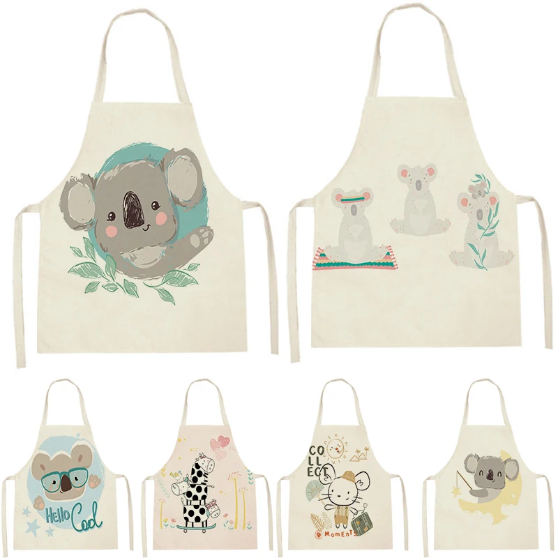

WQL2482 Kitchen Aprons for Women Linen Bibs Household Cleaning Apron Home Waterproof Chefs Cooking Baking Apron for Child