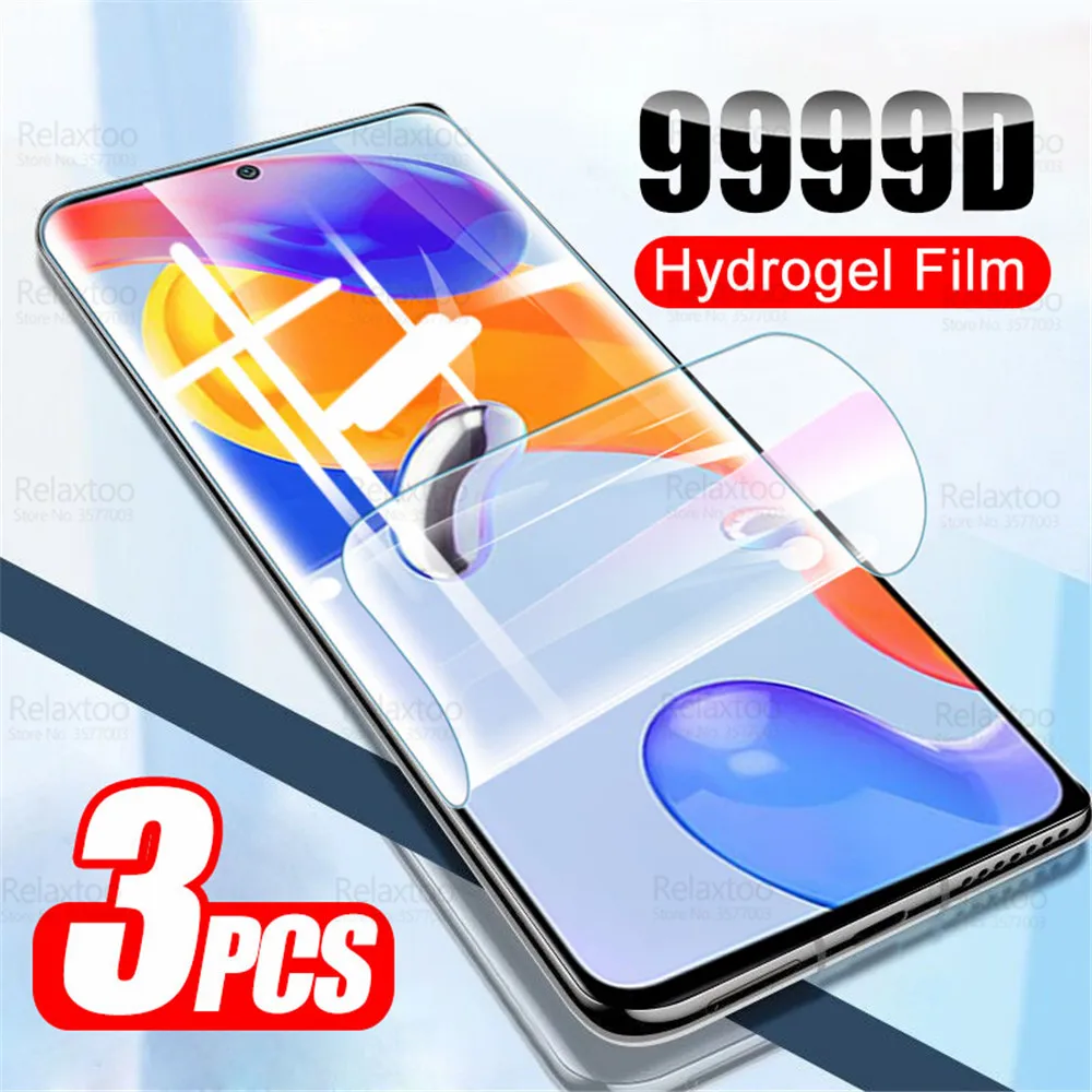 

3pcs Full Curved Hydrogel Film For Xiaomi Redmi Note 11 Pro 5G Screen Protector Redmy Note11 4G 11s Soft Film Not Tempered Glass