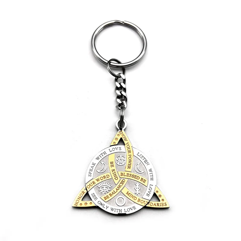 Готический ирландский кельтский брелок с узлом триита для женщин и мужчин из