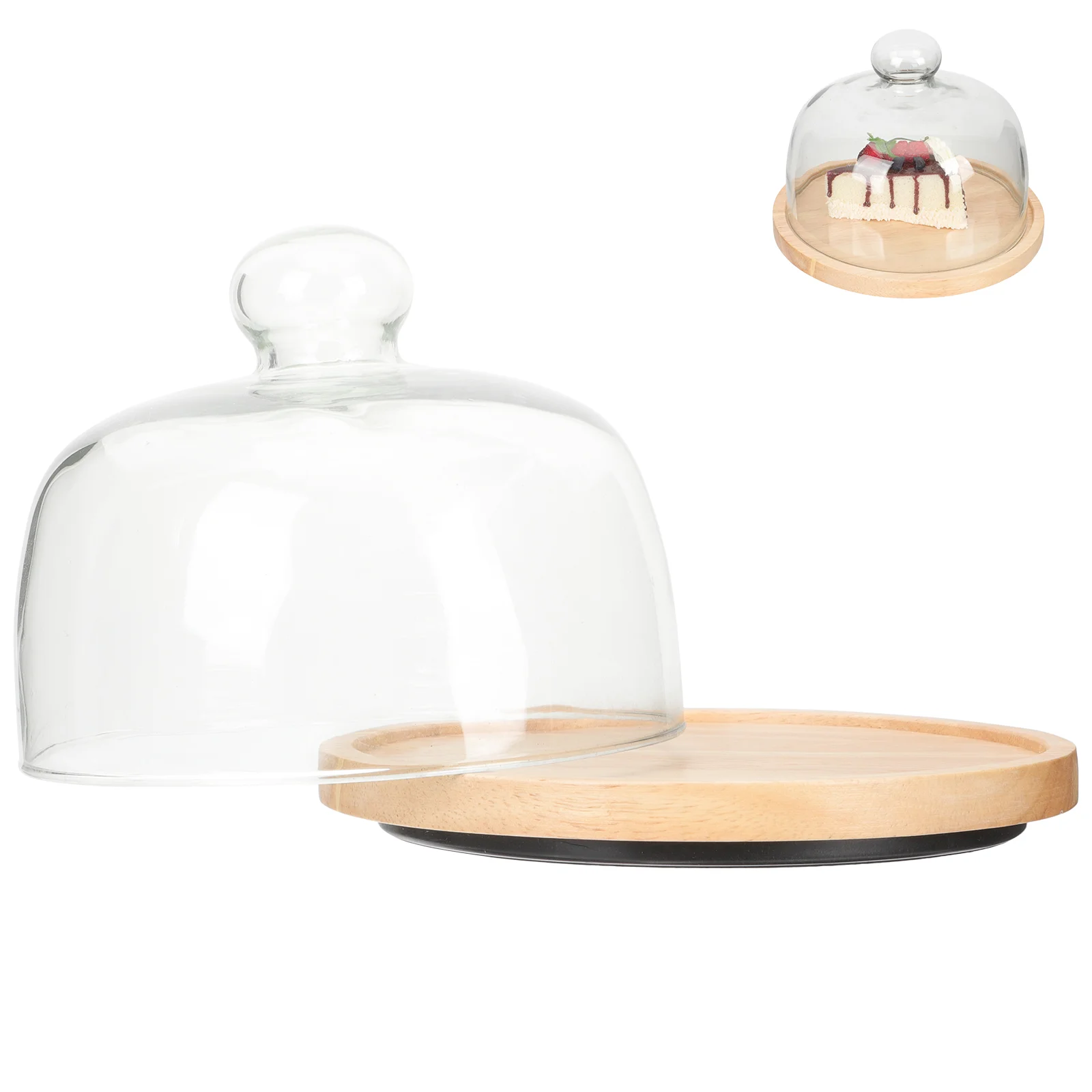 

1 Set Decorative Elegant Dessert Cake Cover Elegant Cake Dome Display Plate for Party Kitchen Restaurant
