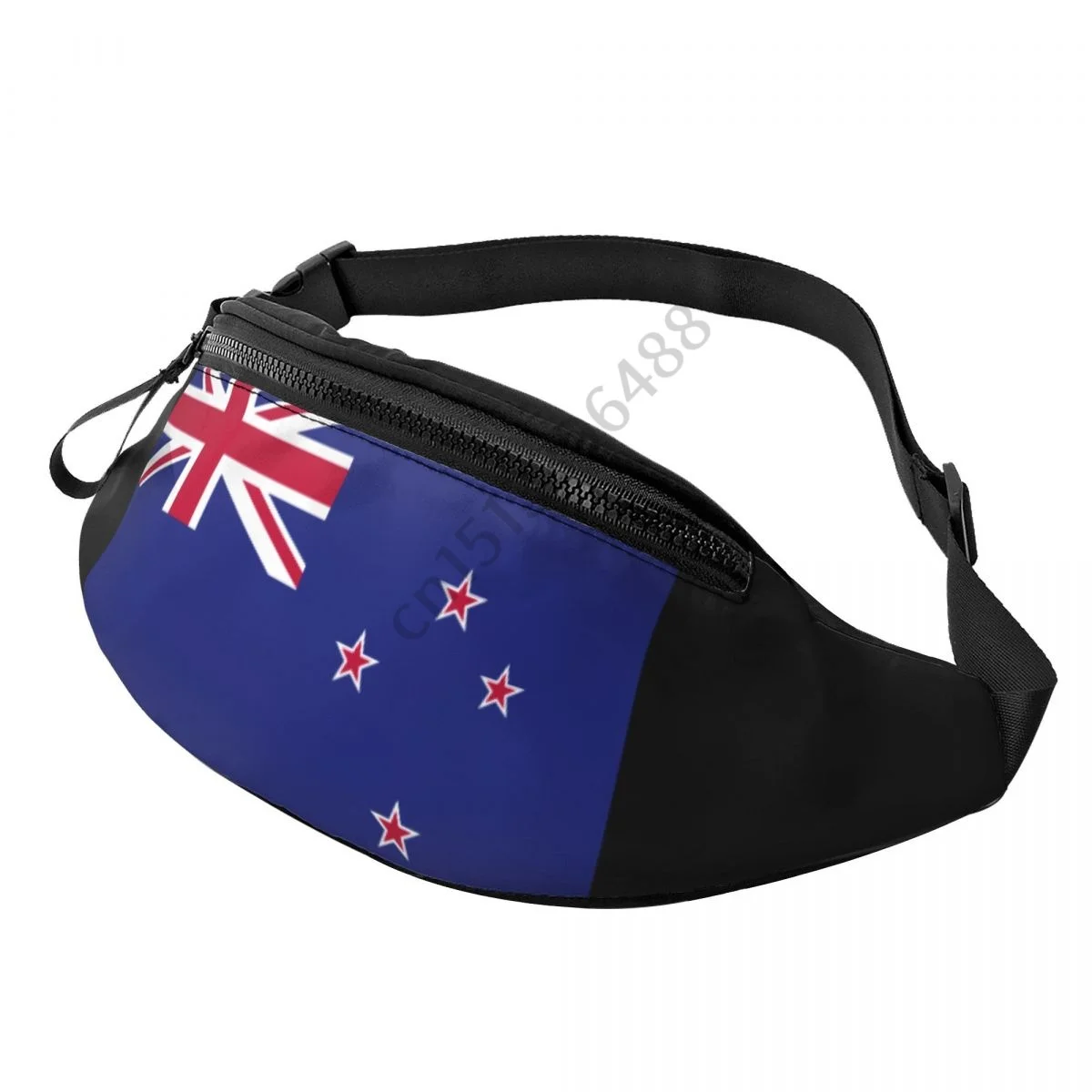 

New Zealand Country Flag Women Men Fanny Pack Waist Bag Native Hip Lightweight Strap Waist Pack for Running Hiking