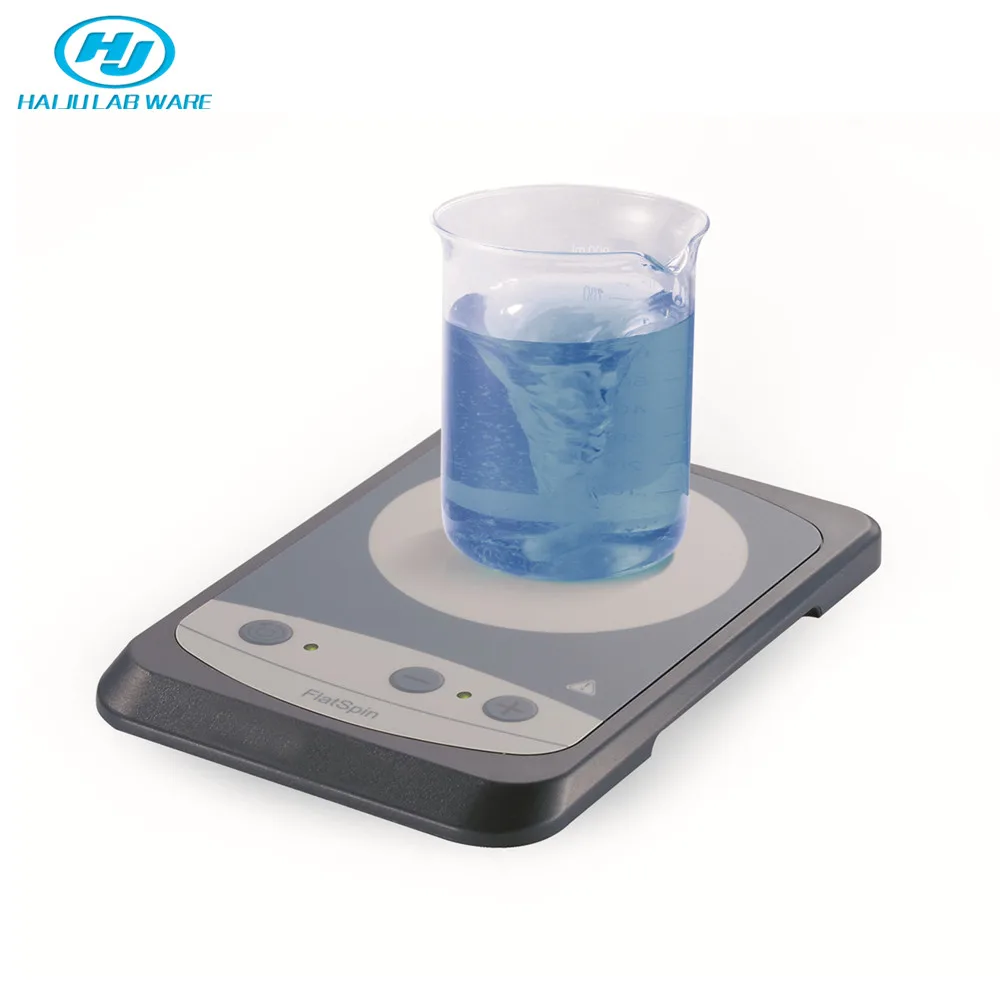 

HAIJU LAB Ultra-flat Compact Magnetic Stirrer Hot Plate Max Stirring 0.8L Speed 15-1500rpm Magnetic Mixer(FlatSpin)