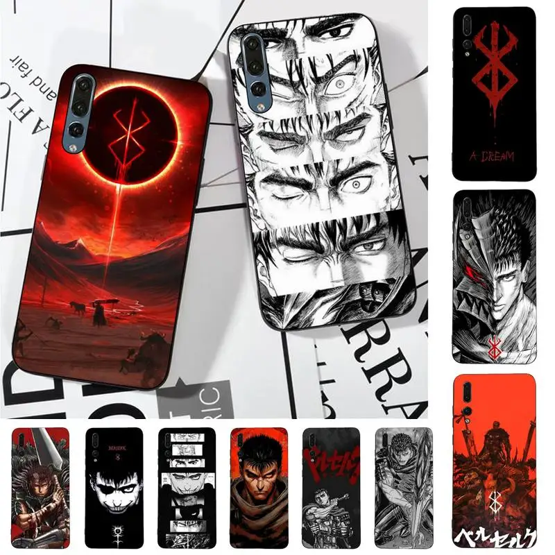 

Anime Berserk Guts Phone Case for Huawei P30 40 20 10 8 9 lite pro plus Psmart2019