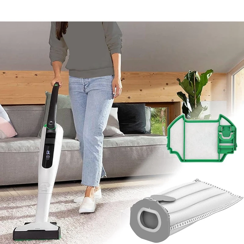Мешки для пылесоса Vorwerk Kobold VK7 FP7 10 сменных фильтр-мешков и 2 фильтра беспроводной